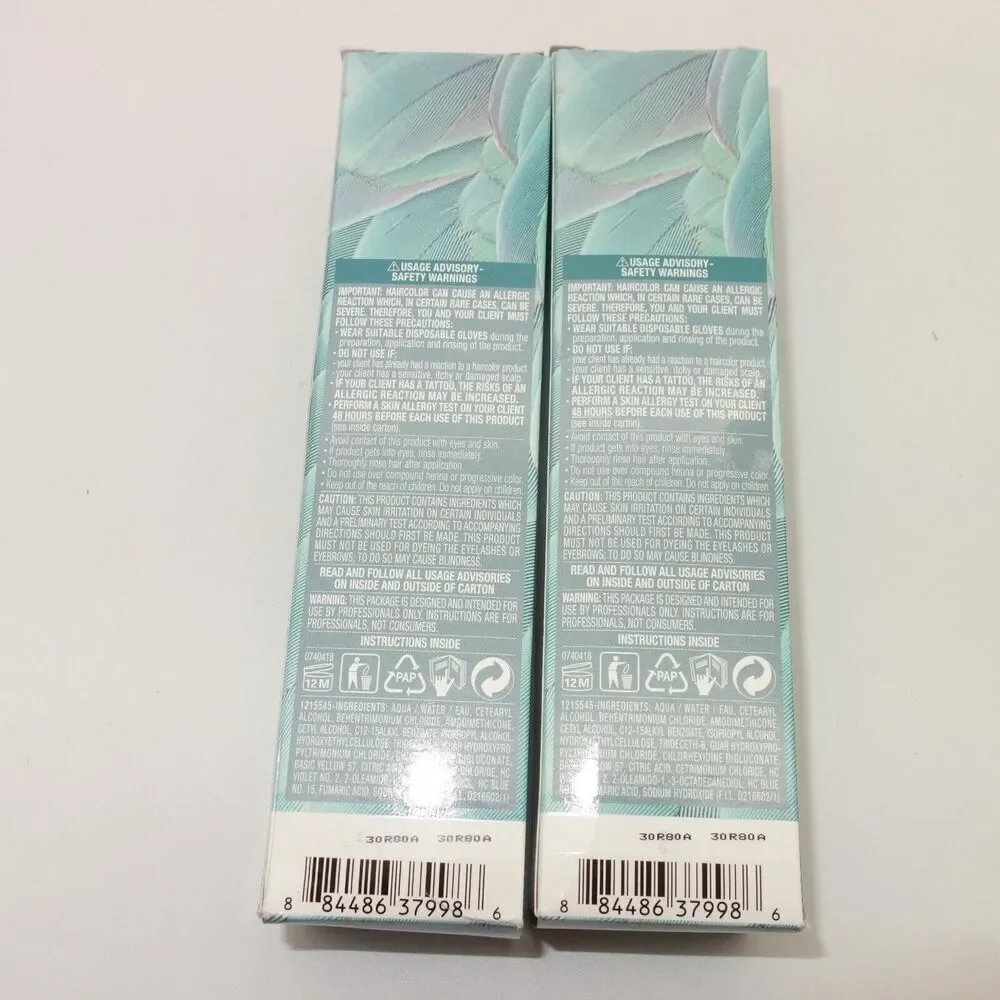 NEW Lot of 2 MATRIX SOCOLOR CULT Semi Permanent Hair Color 3 oz Dusty Teal